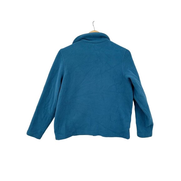 Vintage L.L. bean Fleece Coat Jacket Womens size M Outdoors Utility Minimalist - Picture 2 of 9